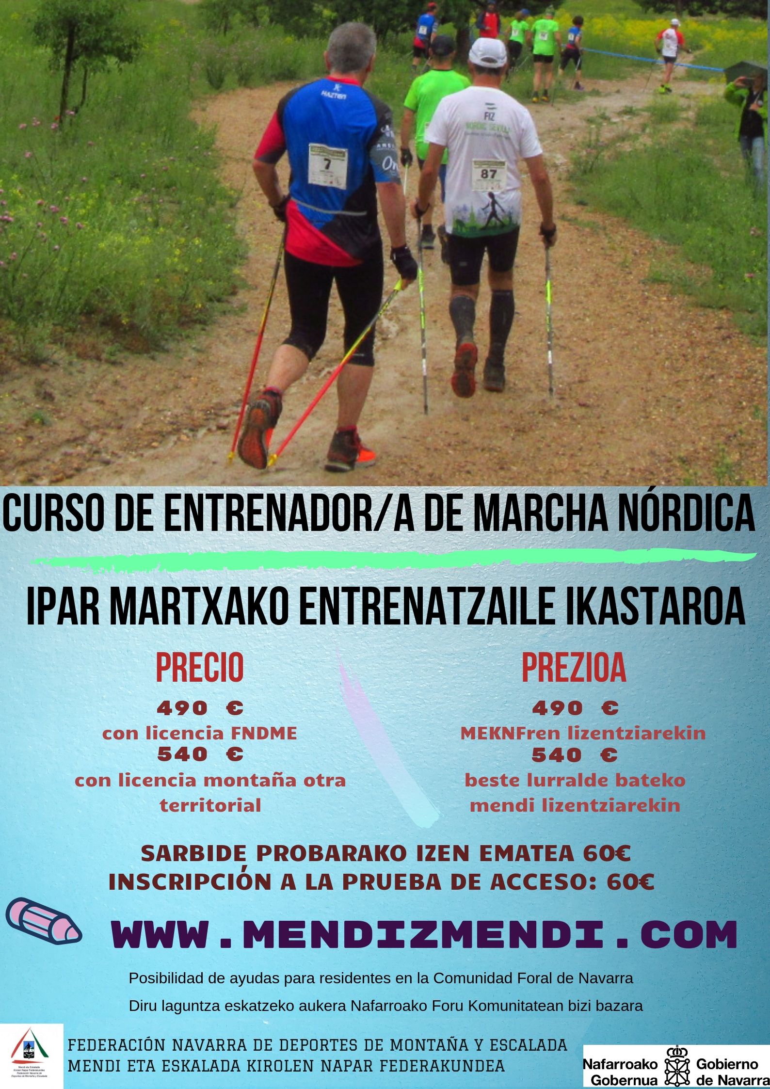 CURSO DE ENTRENADOR/A MONITOR/A NIVEL 1  DE MARCHA N&Oacute;RDICA